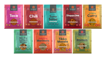 9 spice packets for meal kits from spicekick