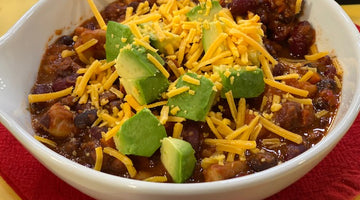 2-Bean Vegetarian Chili with Sweet Potato - Dash Dinners now spicekick
