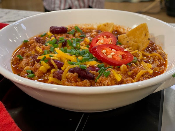 Turkey Chili with Corn - Dash Dinners now spicekick