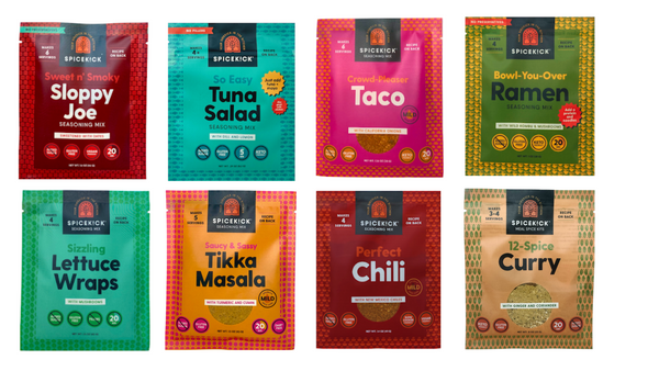 Spice Gift Set (8-Pack Spice Kits), Gluten Free Food Gifts for Christmas or Holidays