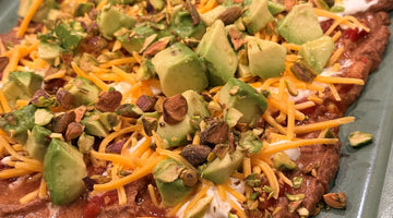 7 layer dip with black bean hummus