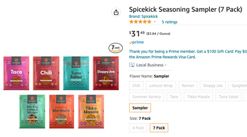 Spicekick Spice Packets Are On Amazon!