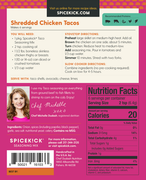 Spice Gift Set (8-Pack Spice Kits), Gluten Free Food Gifts for Christmas or Holidays