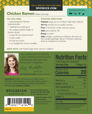 ramen recipe back of packet