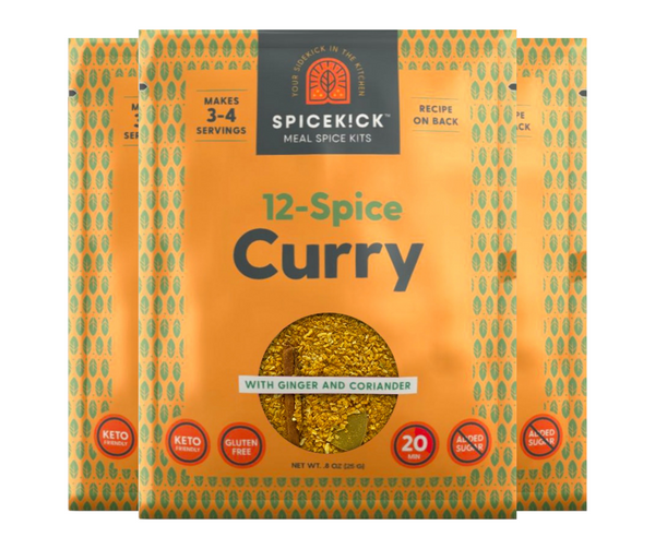 yellow 12 spice curry seasoning with ginger and coriander spicekick